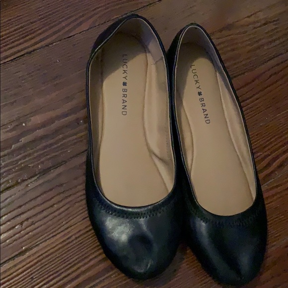 Lucky brand black leather flats - Picture 4 of 4